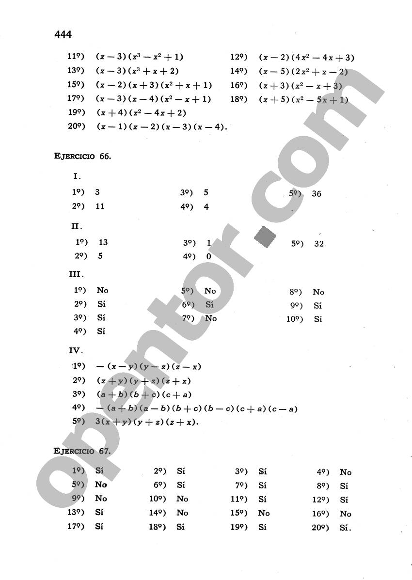 Álgebra de Mancil 1 - Página 444