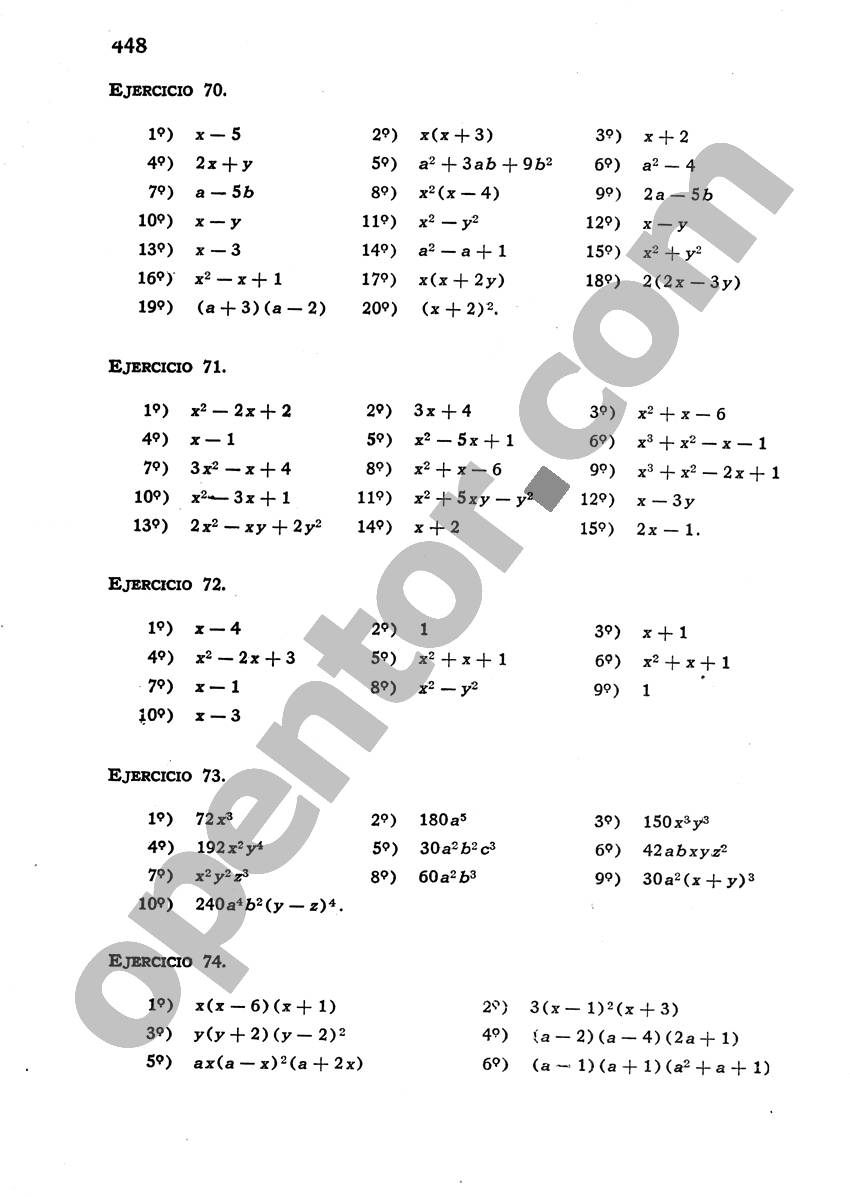 Álgebra de Mancil 1 - Página 448