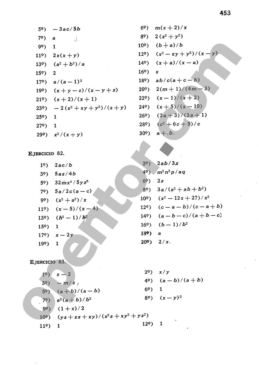 Álgebra de Mancil 1 - Página 453