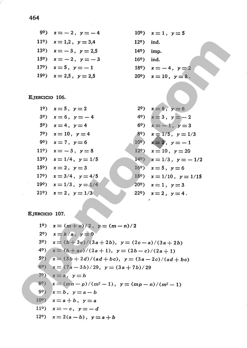 Álgebra de Mancil 1 - Página 464