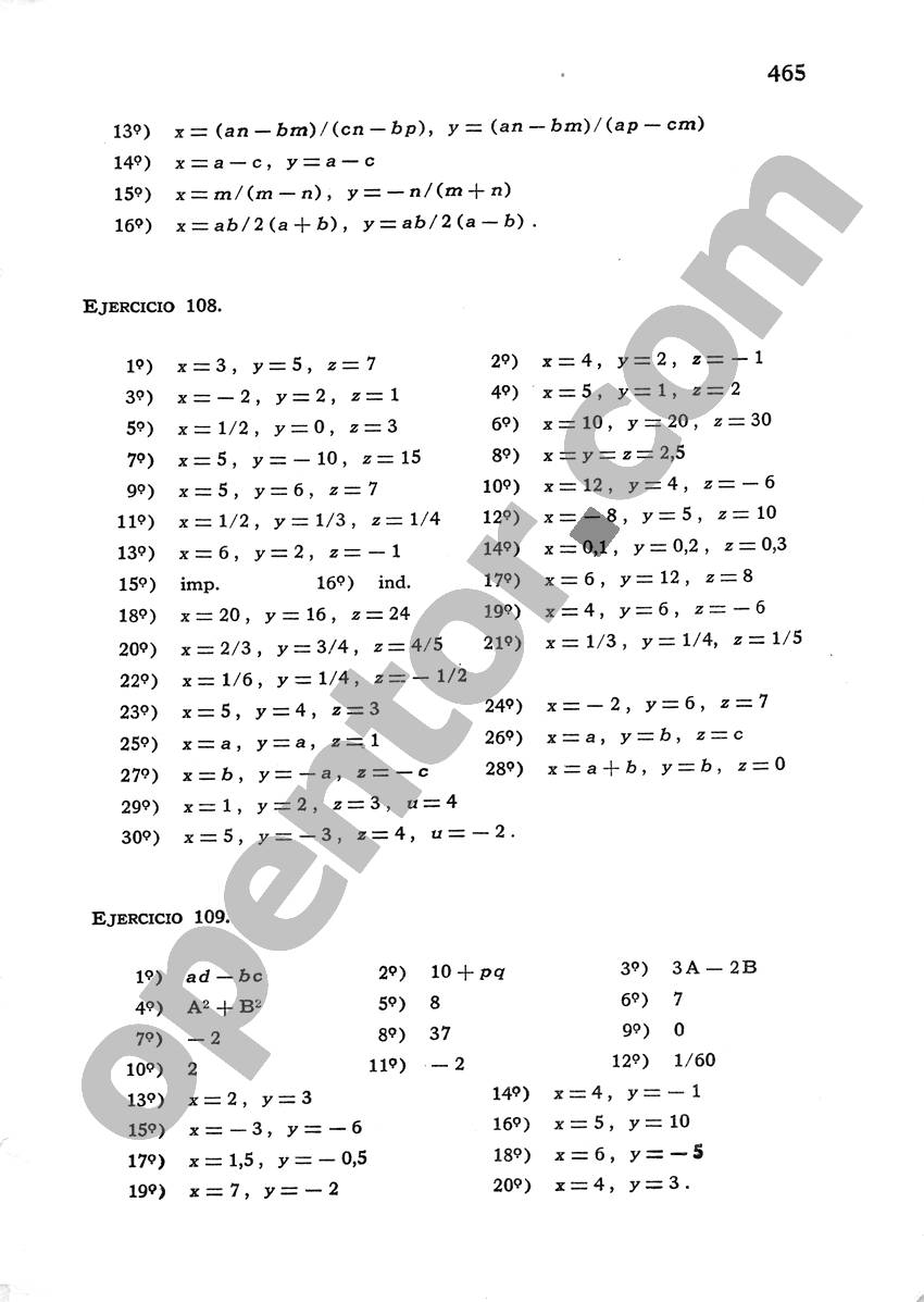 Álgebra de Mancil 1 - Página 465