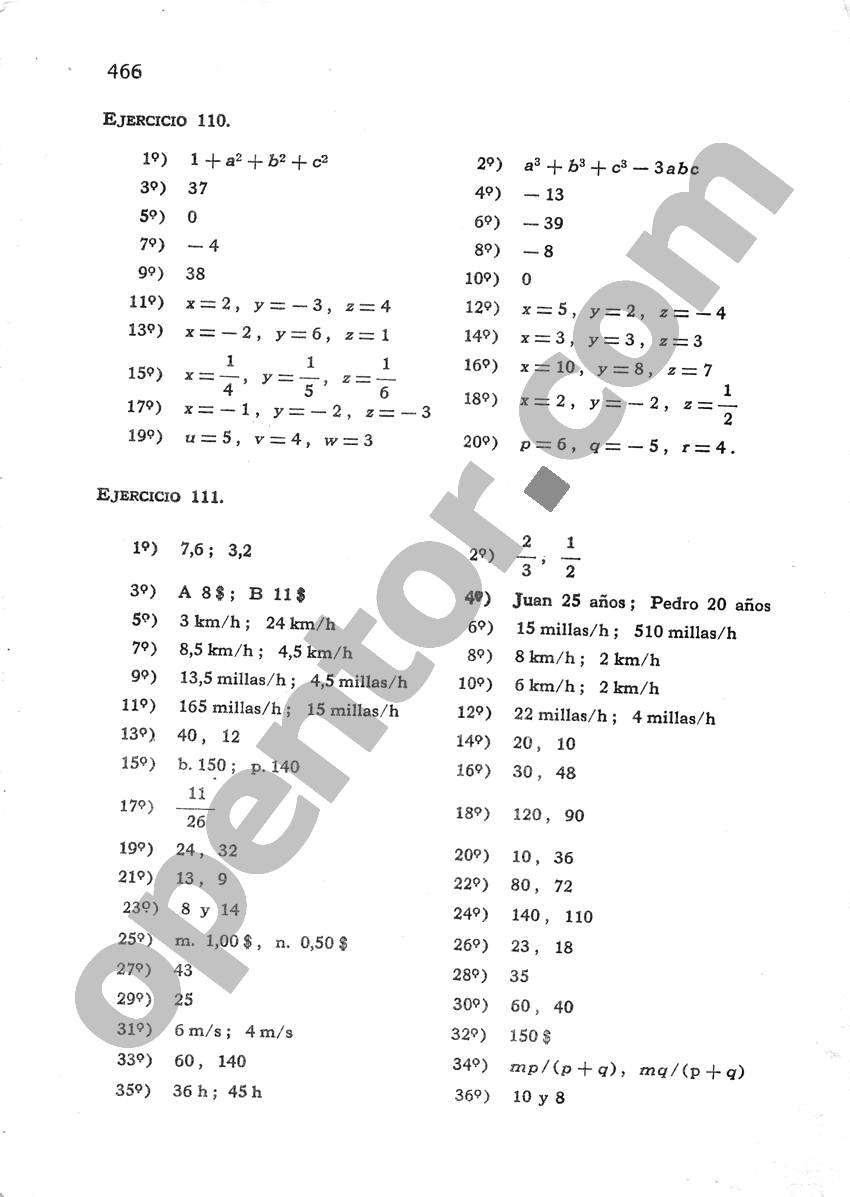 Álgebra de Mancil 1 - Página 466