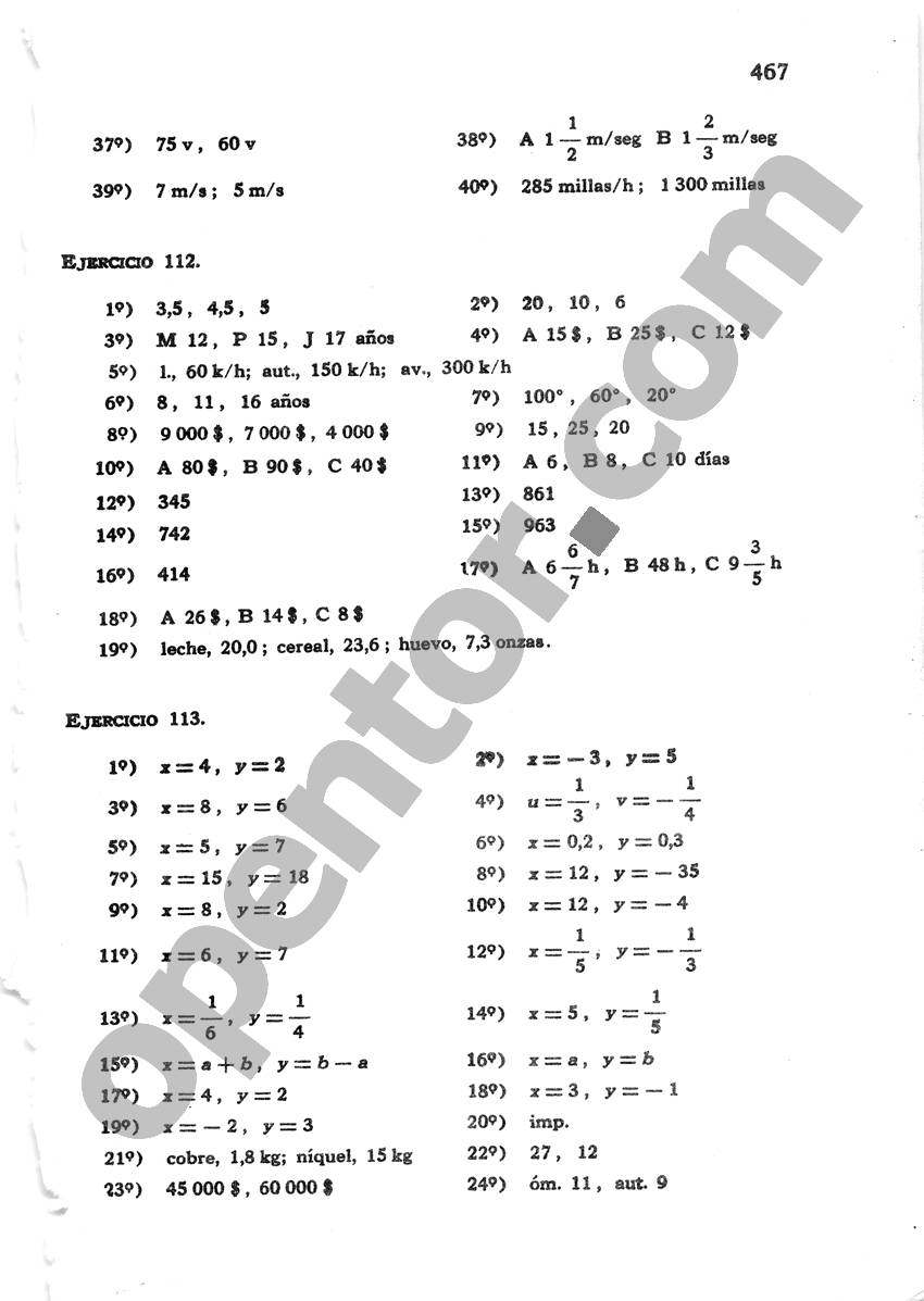 Álgebra de Mancil 1 - Página 467