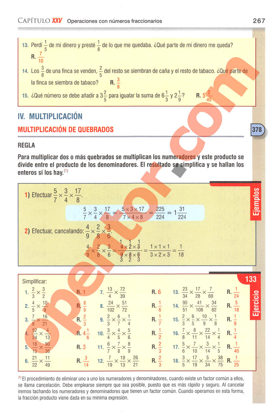 Aritmética de Baldor - Página 267