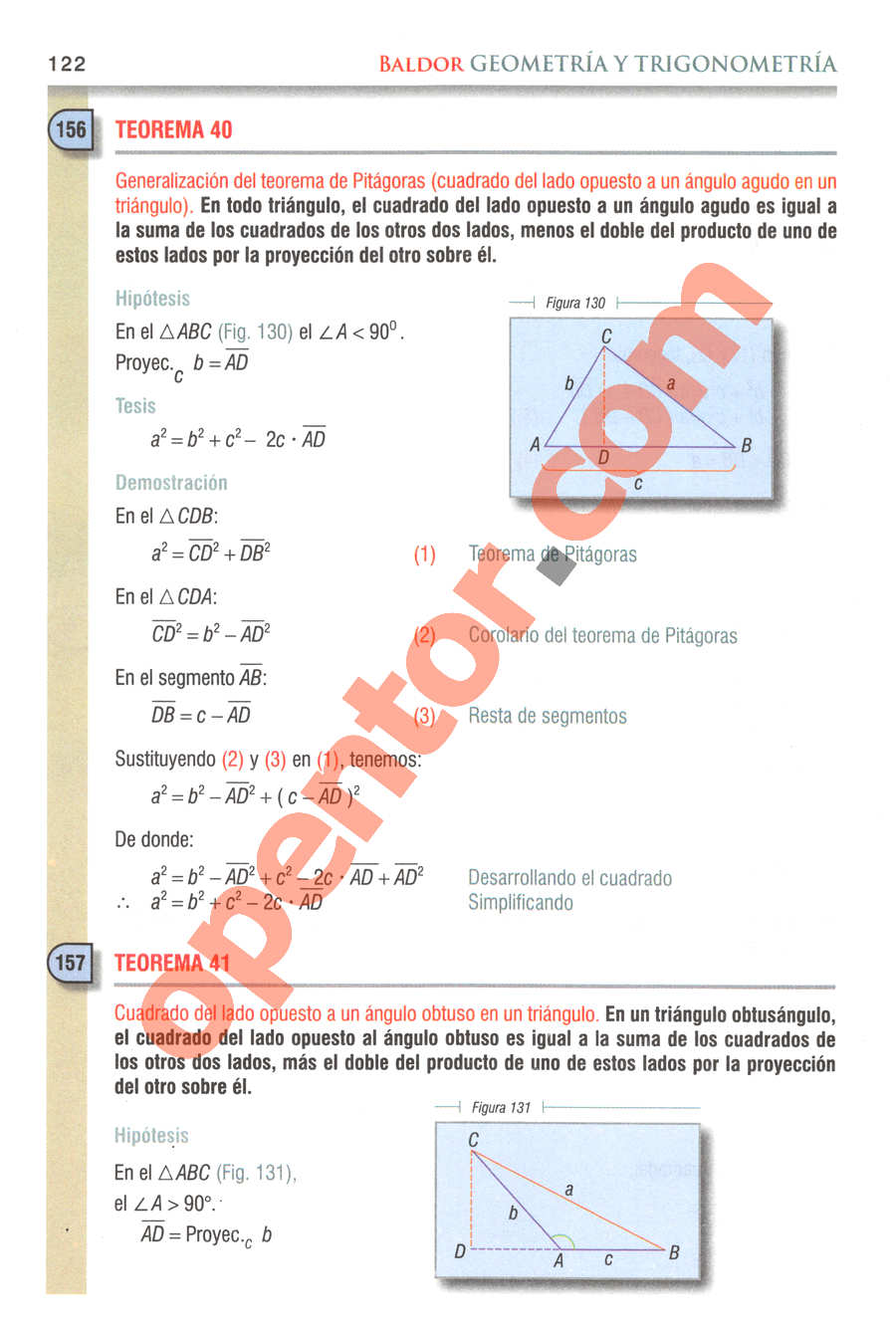 Geometría y Trigonometría de Baldor - Página 122