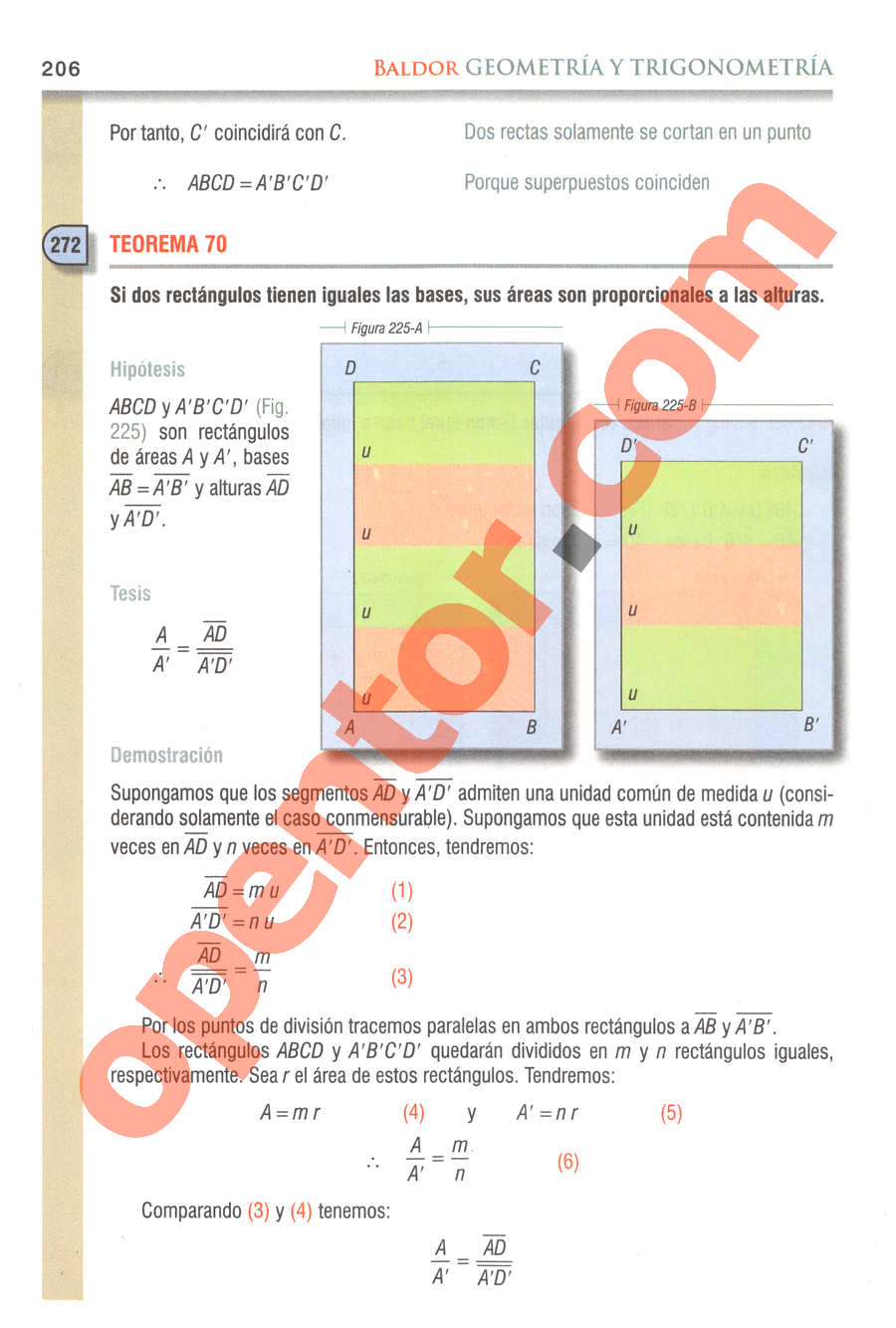 Geometría y Trigonometría de Baldor - Página 206