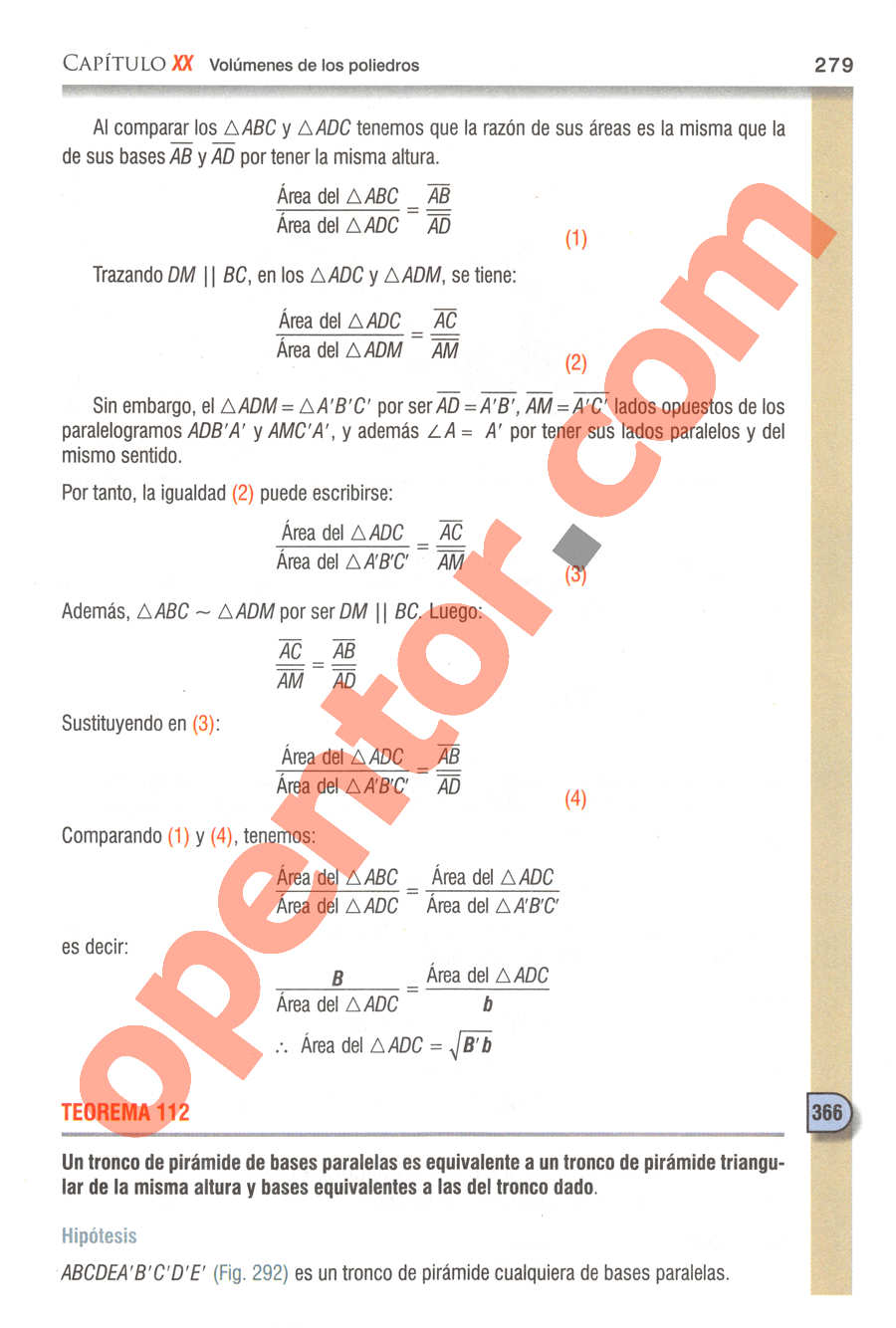 Geometría y Trigonometría de Baldor - Página 279