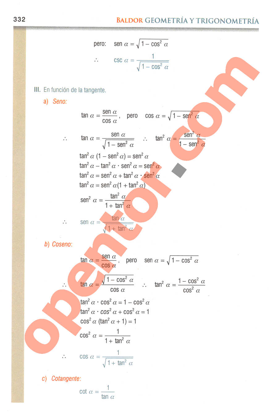 Geometría y Trigonometría de Baldor - Página 331