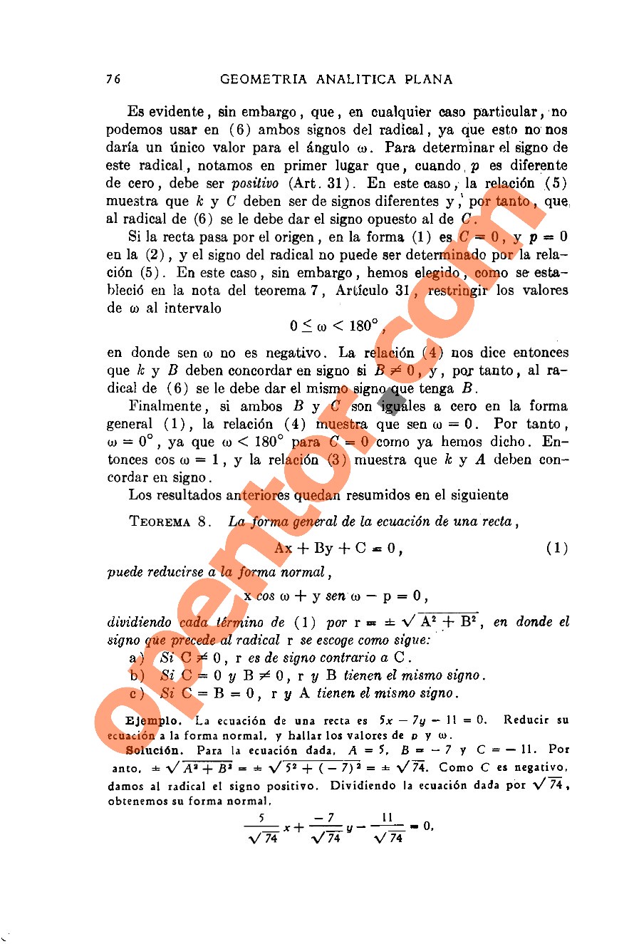 Geometría Analítica de Lehmann - Página 76