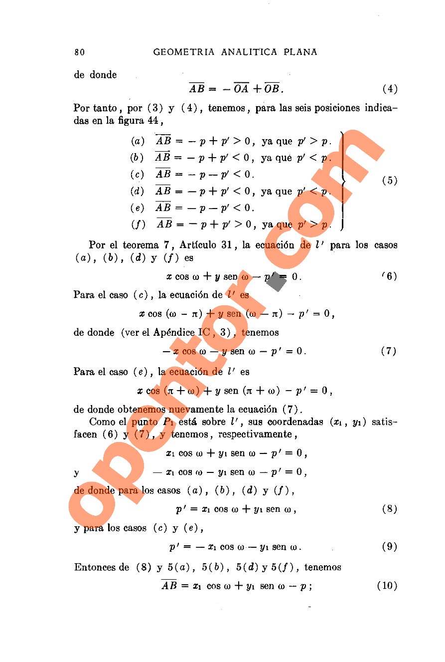 Geometría Analítica de Lehmann - Página 80