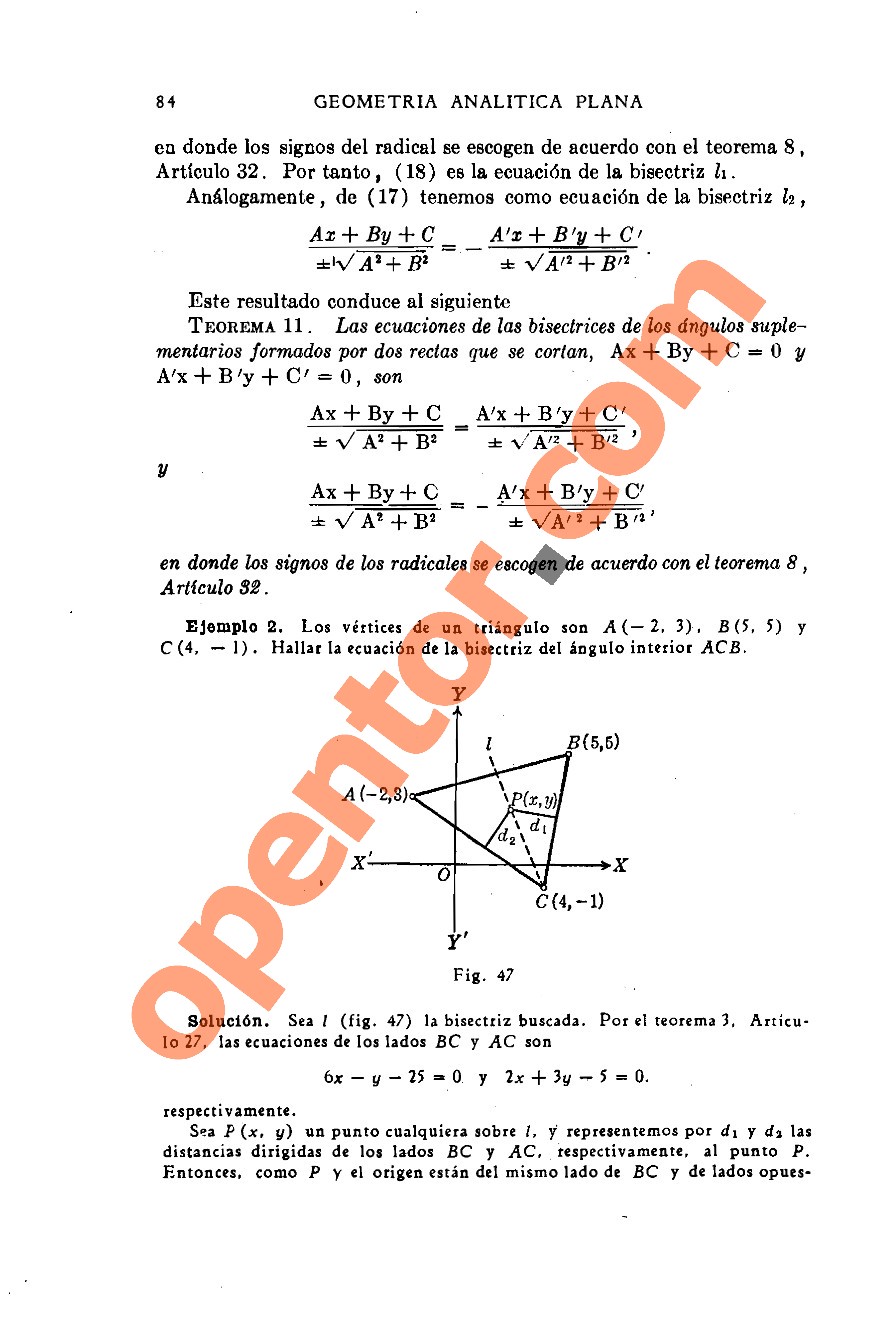 Geometría Analítica de Lehmann - Página 84