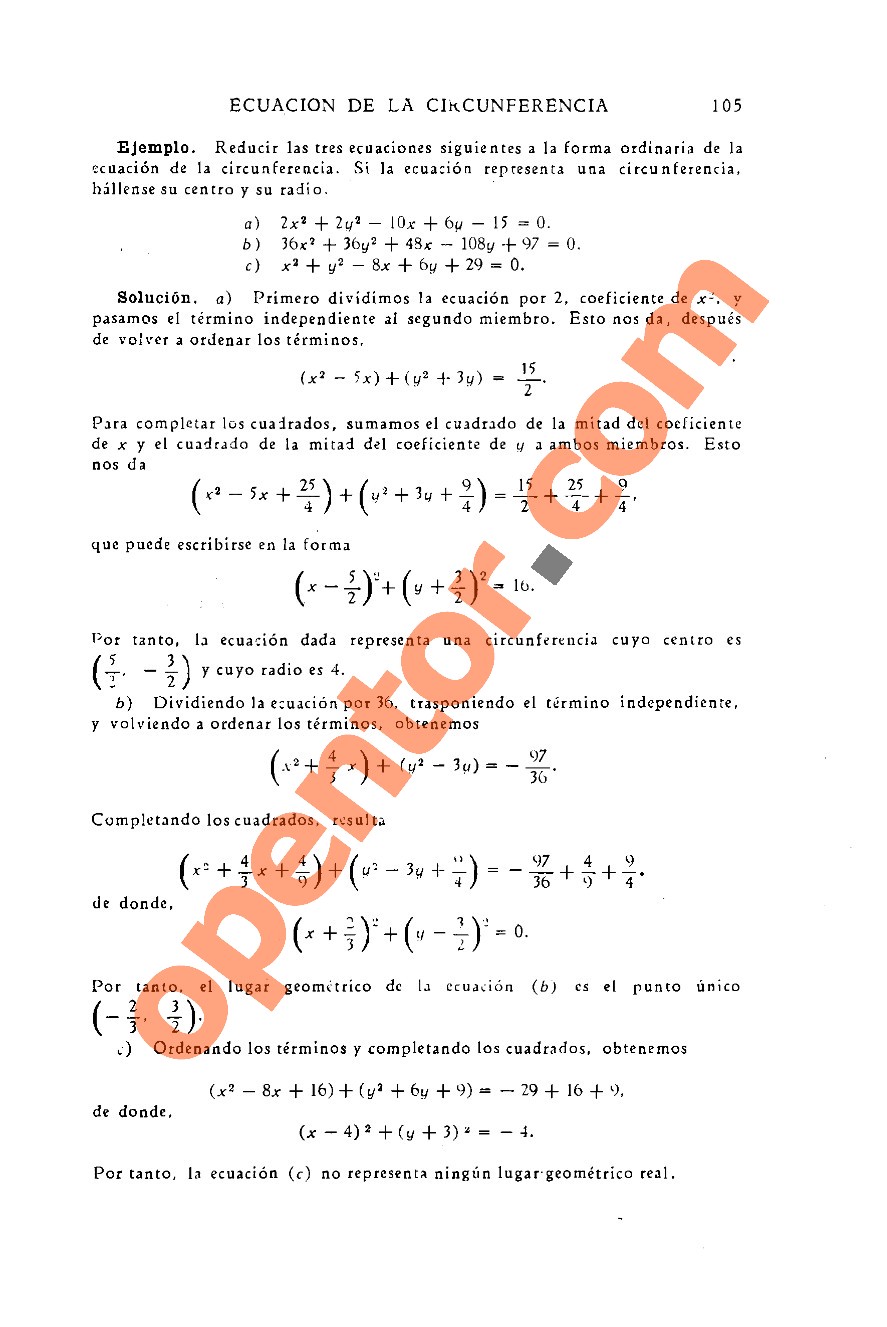 Geometría Analítica de Lehmann - Página 105