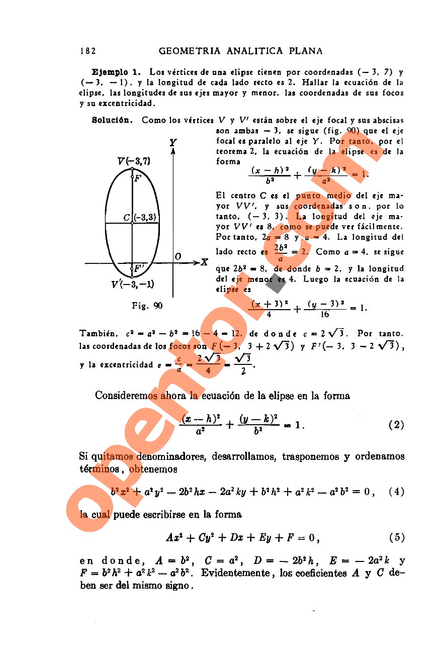 Geometría Analítica de Lehmann - Página 182