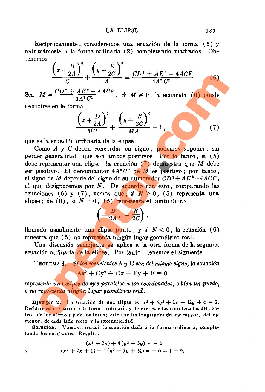 Geometría Analítica de Lehmann - Página 183