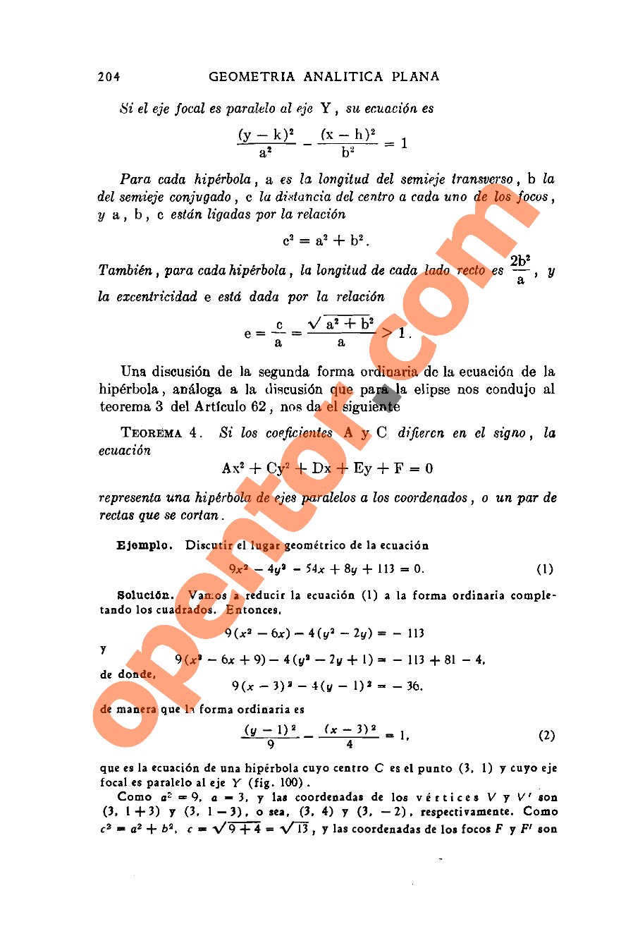 Geometría Analítica de Lehmann - Página 204