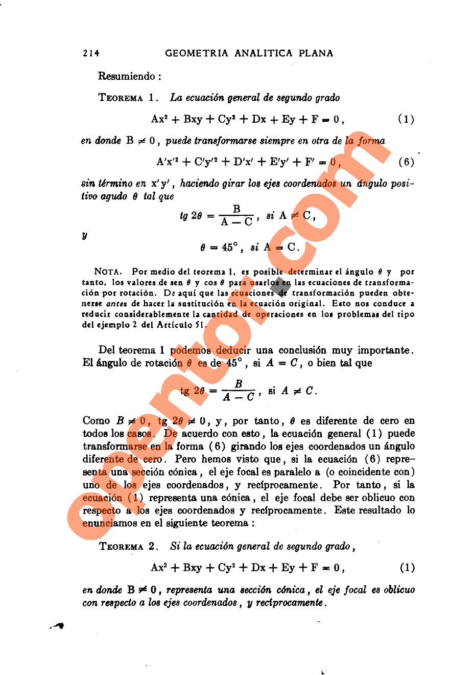 Geometría Analítica de Lehmann - Página 214