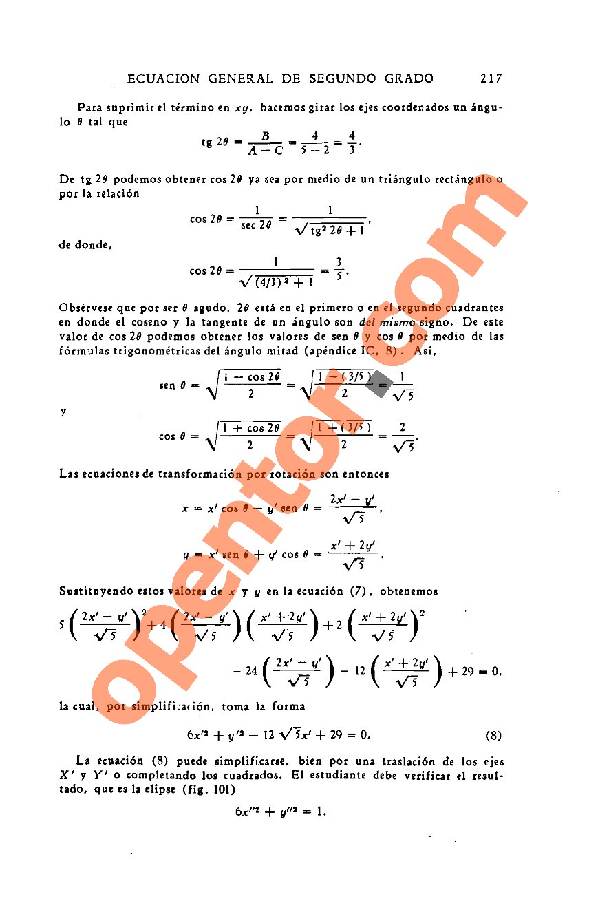 Geometría Analítica de Lehmann - Página 217