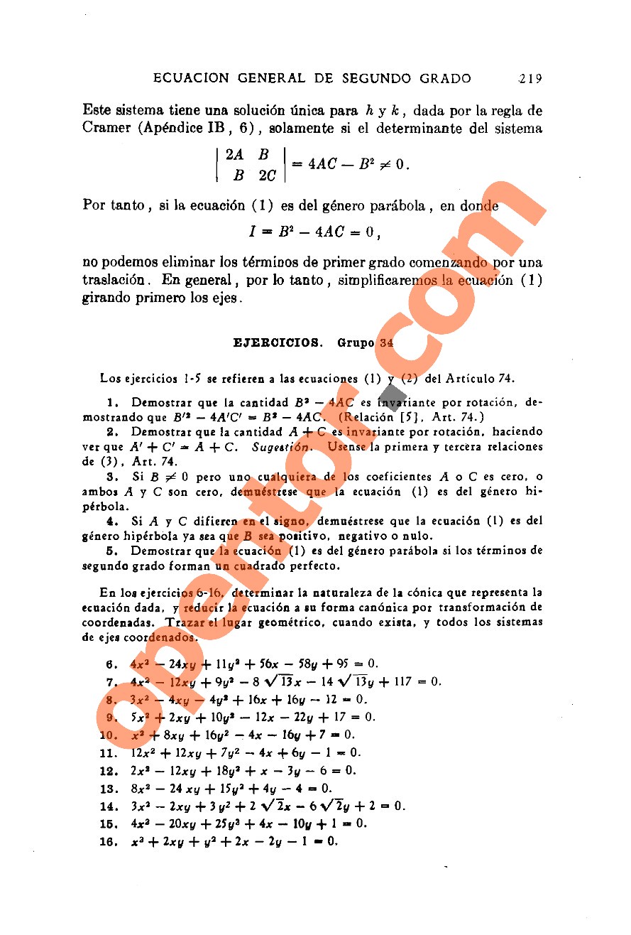 Geometría Analítica de Lehmann - Página 219