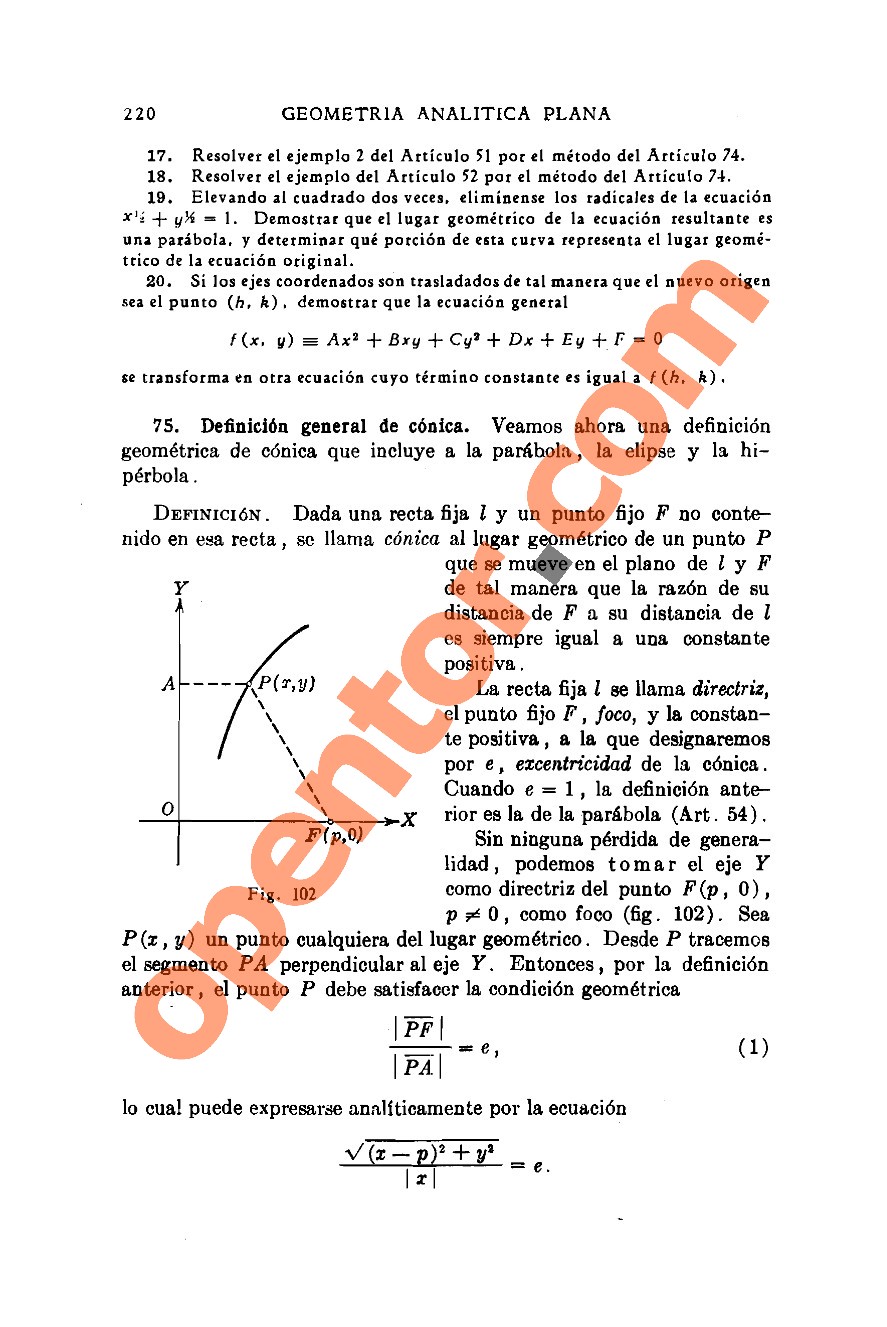 Geometría Analítica de Lehmann - Página 220