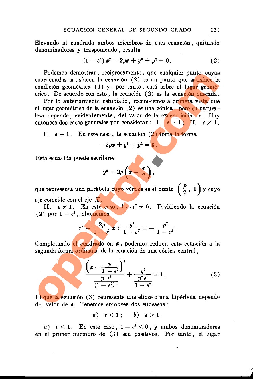 Geometría Analítica de Lehmann - Página 221