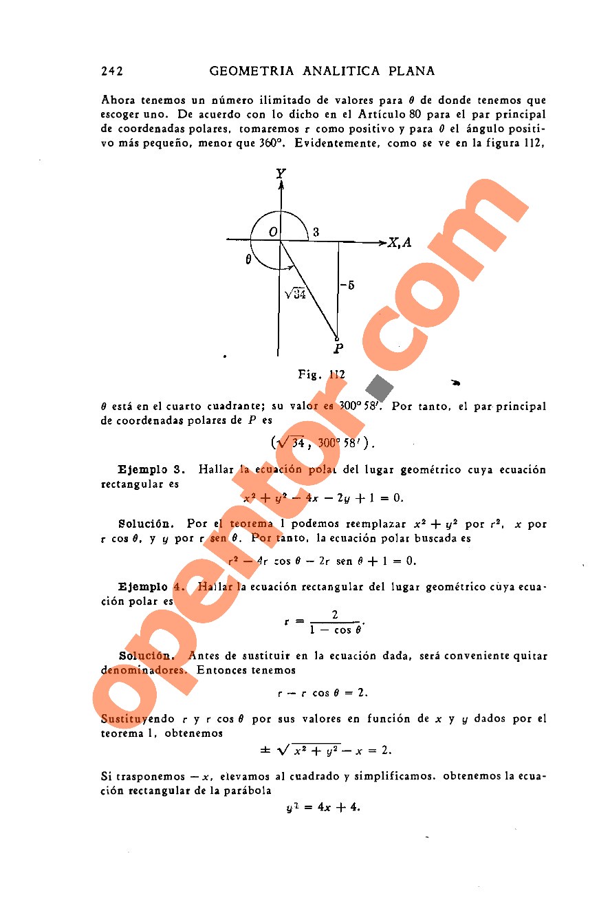 Geometría Analítica de Lehmann - Página 242
