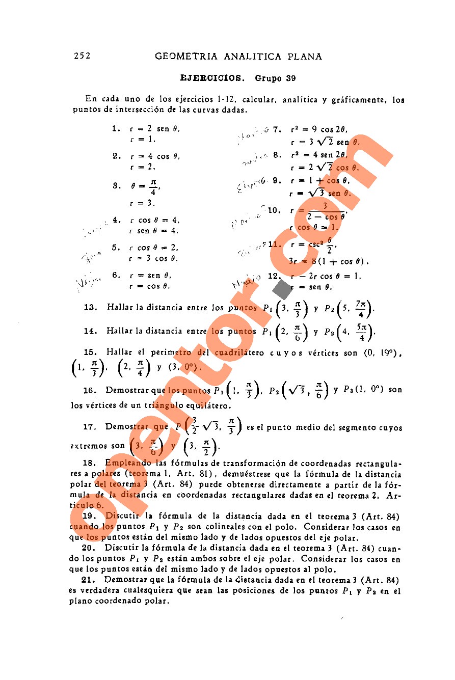 Geometría Analítica de Lehmann - Página 252