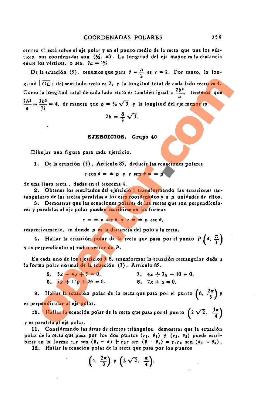 Geometría Analítica de Lehmann - Página 259
