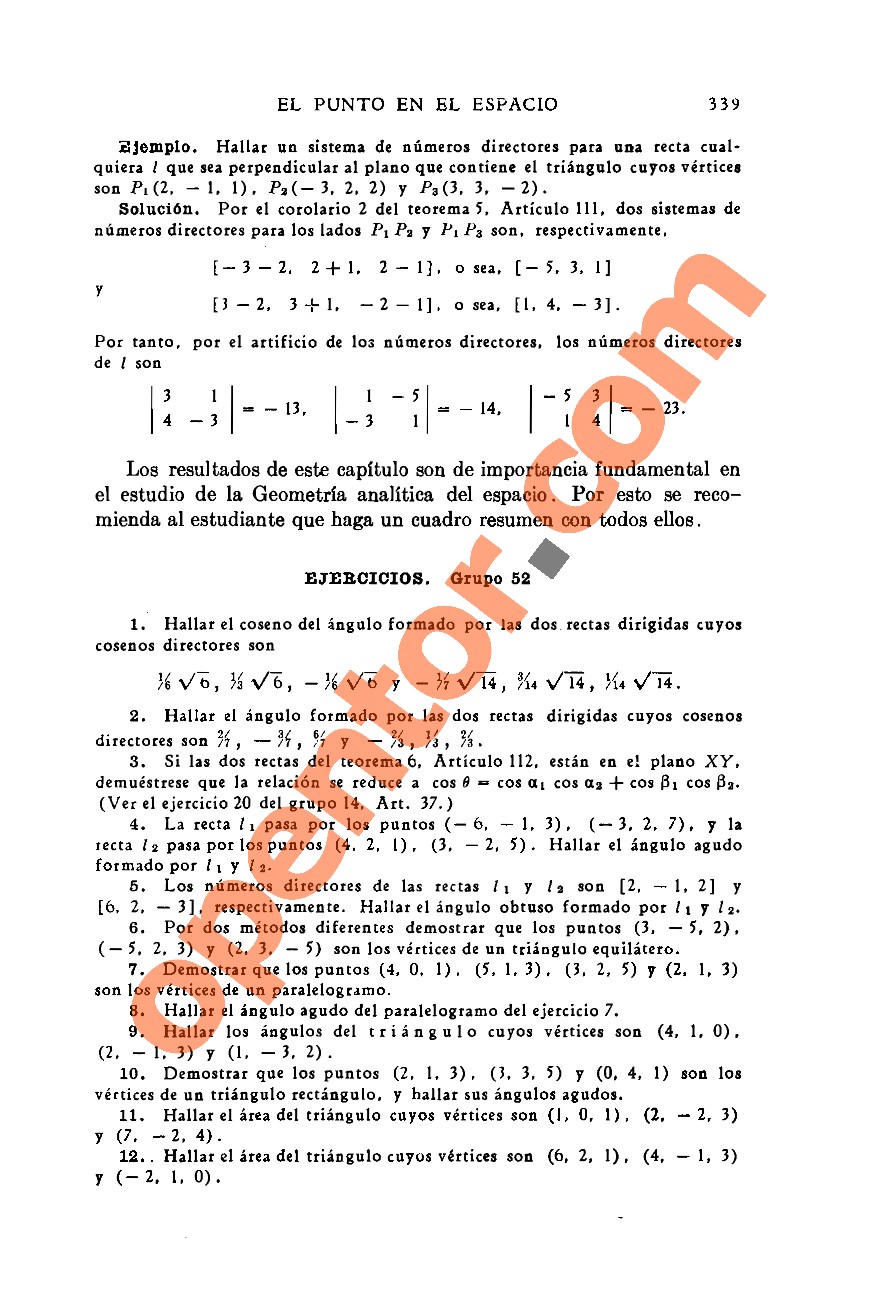 Geometría Analítica de Lehmann - Página 339