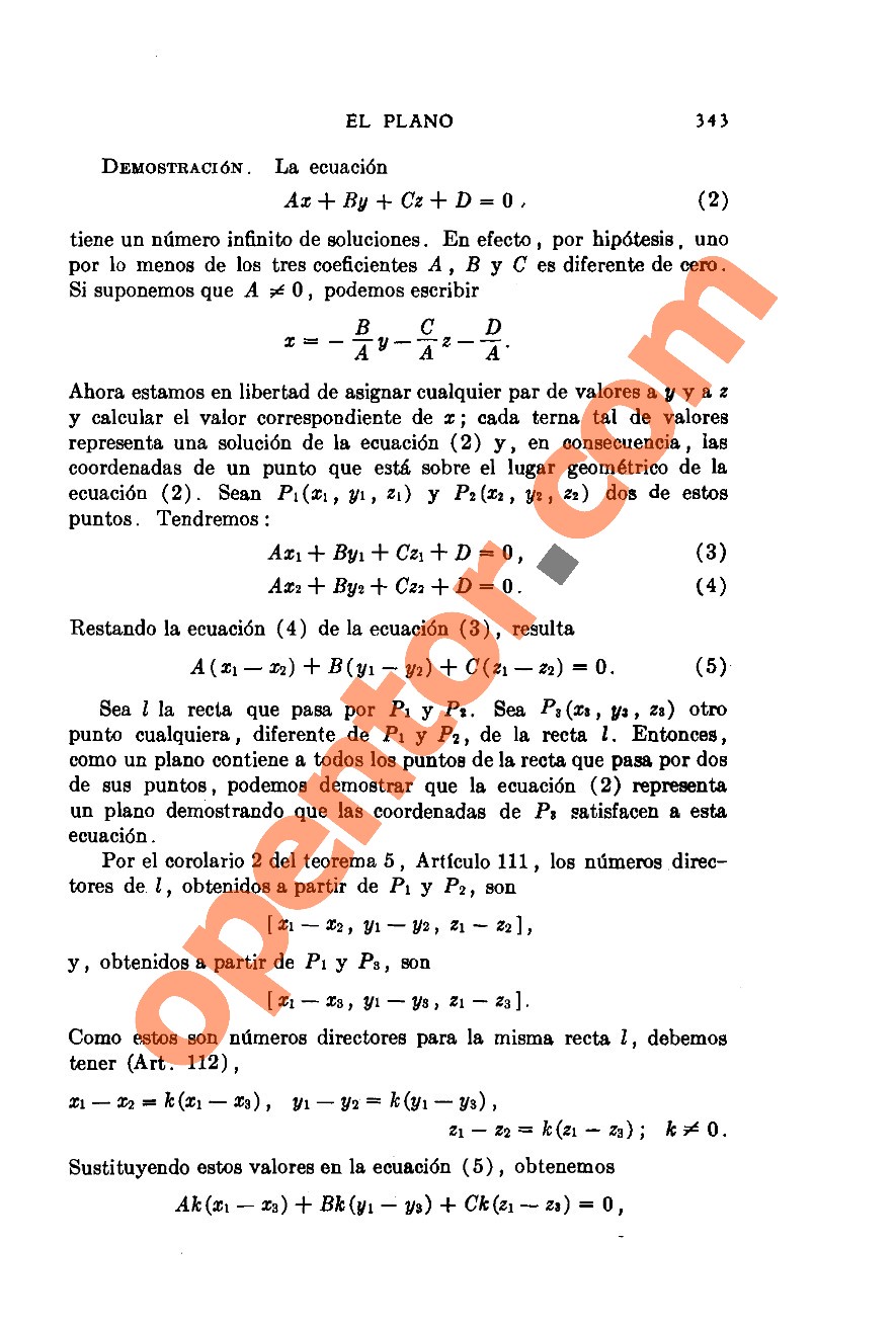 Geometría Analítica de Lehmann - Página 343