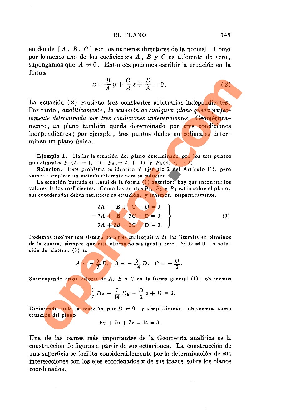 Geometría Analítica de Lehmann - Página 345
