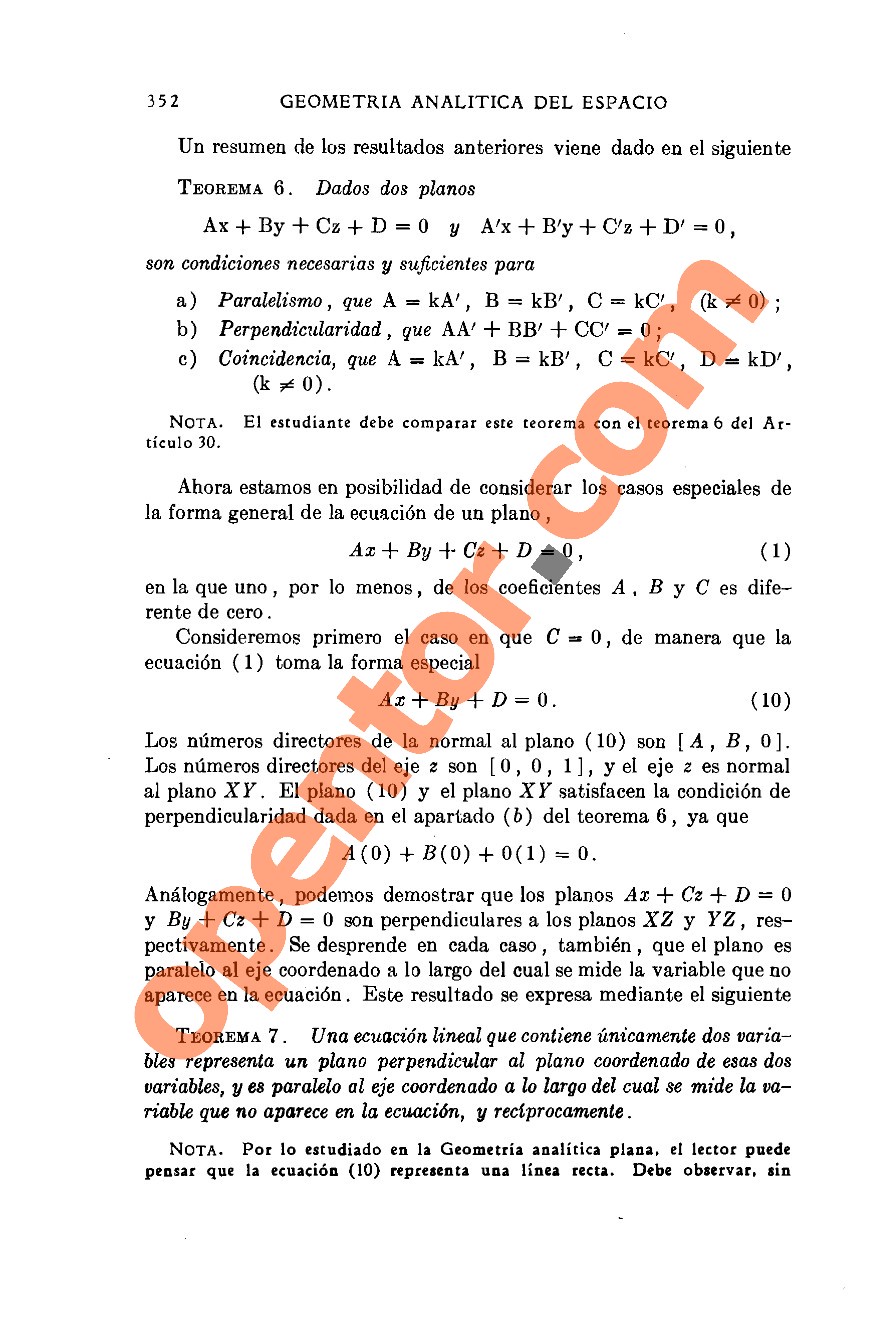 Geometría Analítica de Lehmann - Página 352