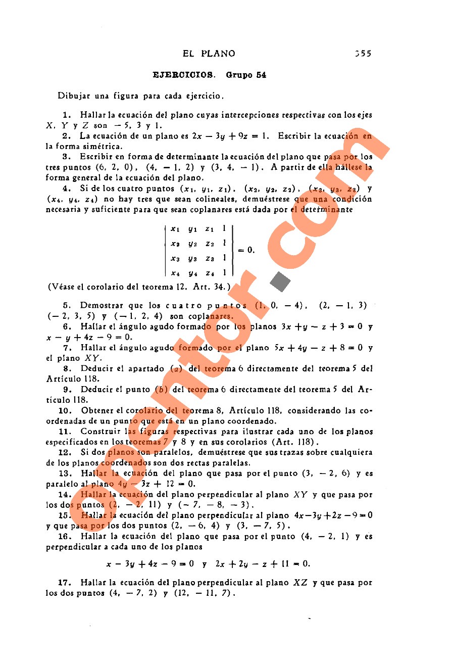Geometría Analítica de Lehmann - Página 355