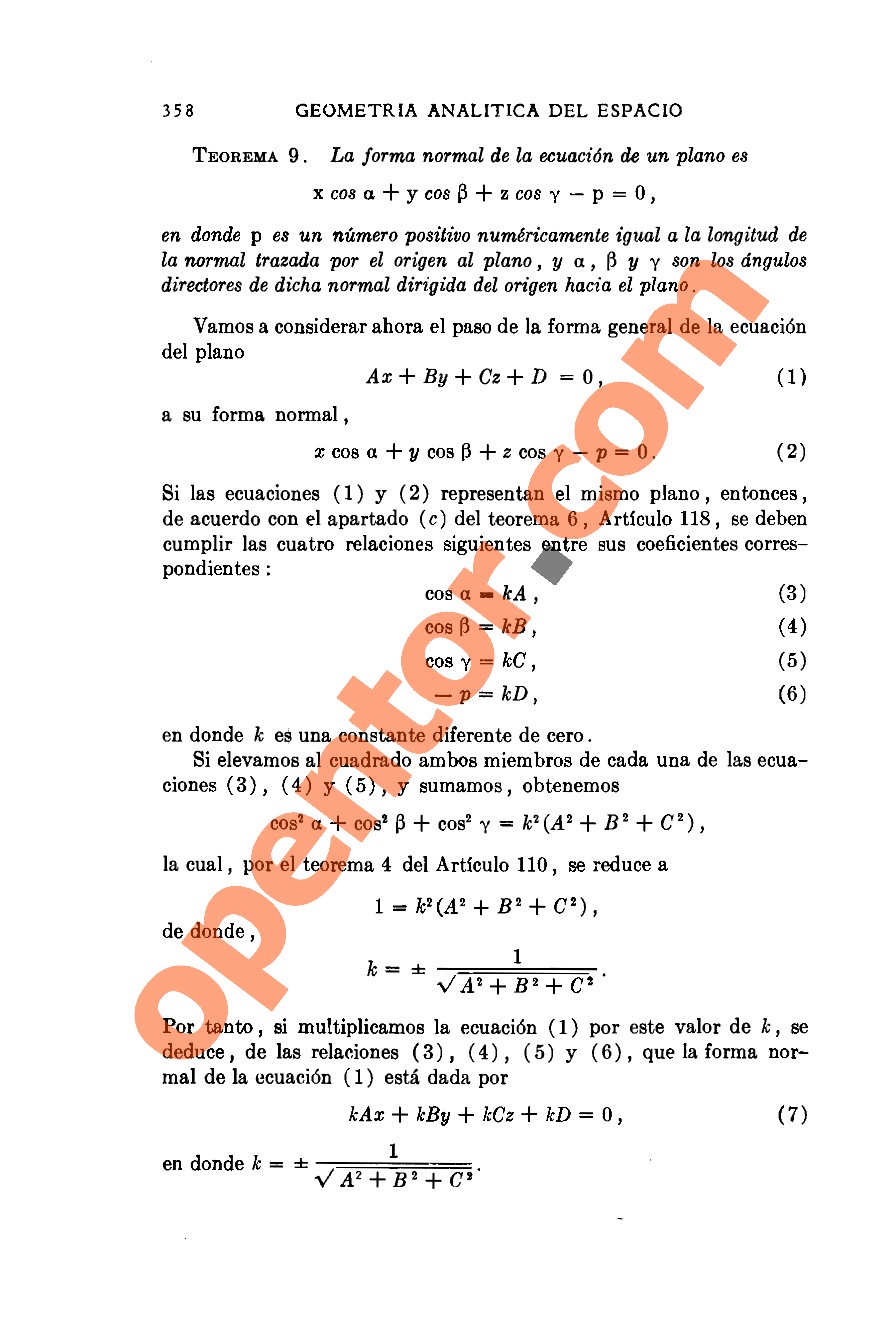 Geometría Analítica de Lehmann - Página 358