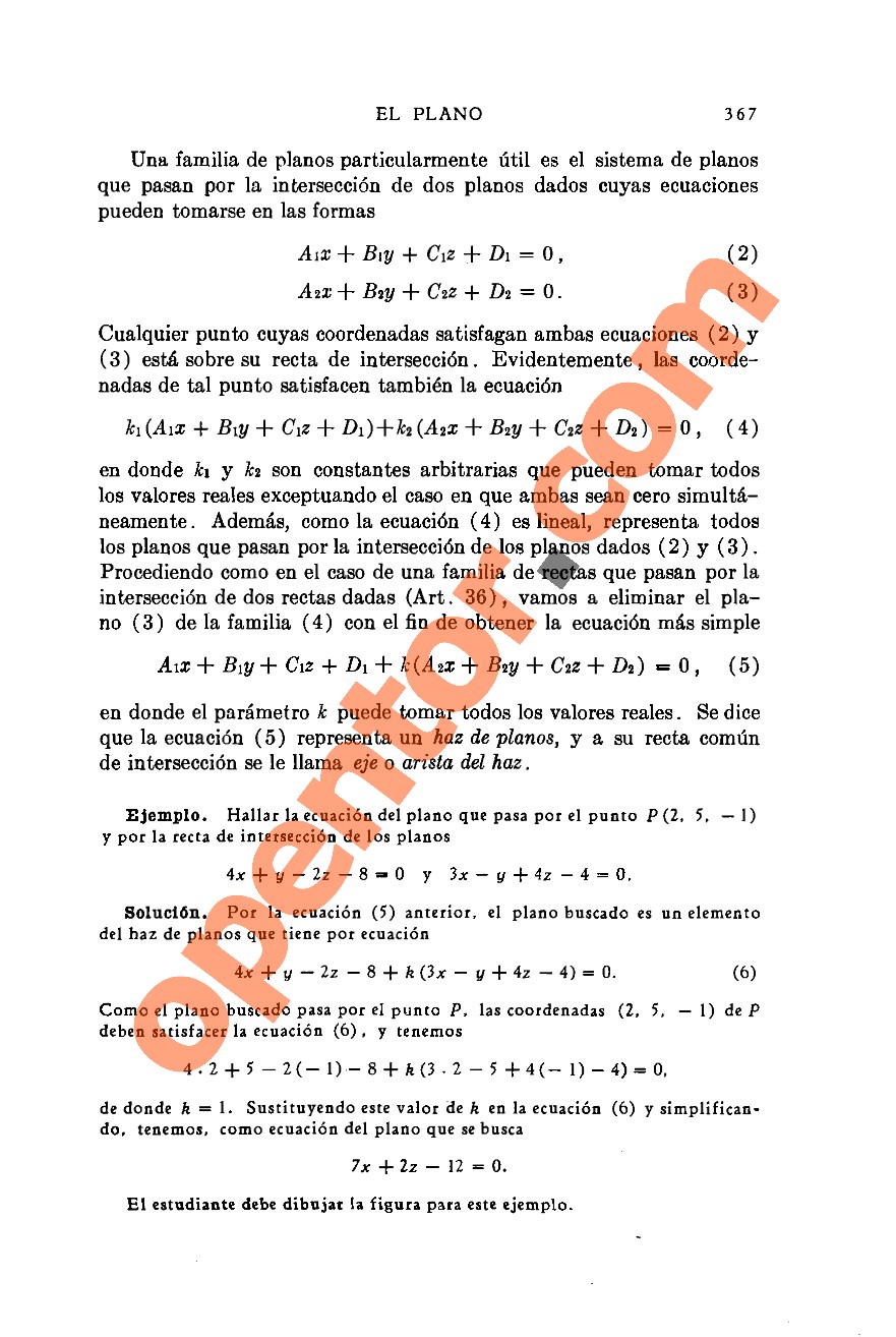 Geometría Analítica de Lehmann - Página 367