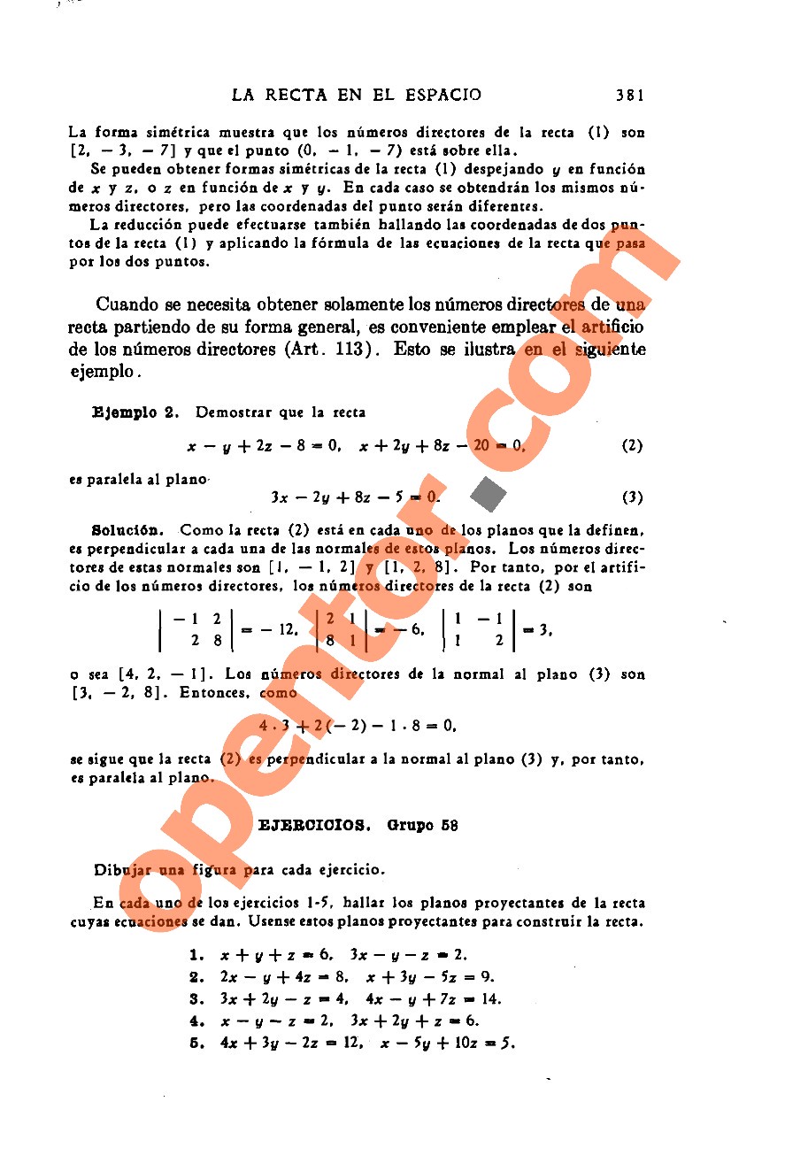 Geometría Analítica de Lehmann - Página 381