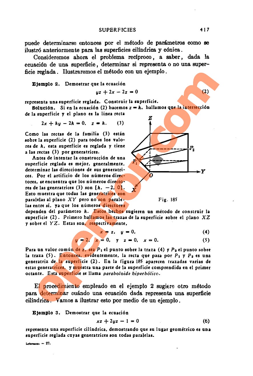 Geometría Analítica de Lehmann - Página 417