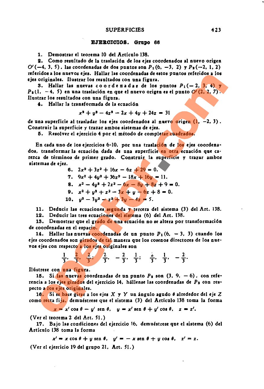 Geometría Analítica de Lehmann - Página 423