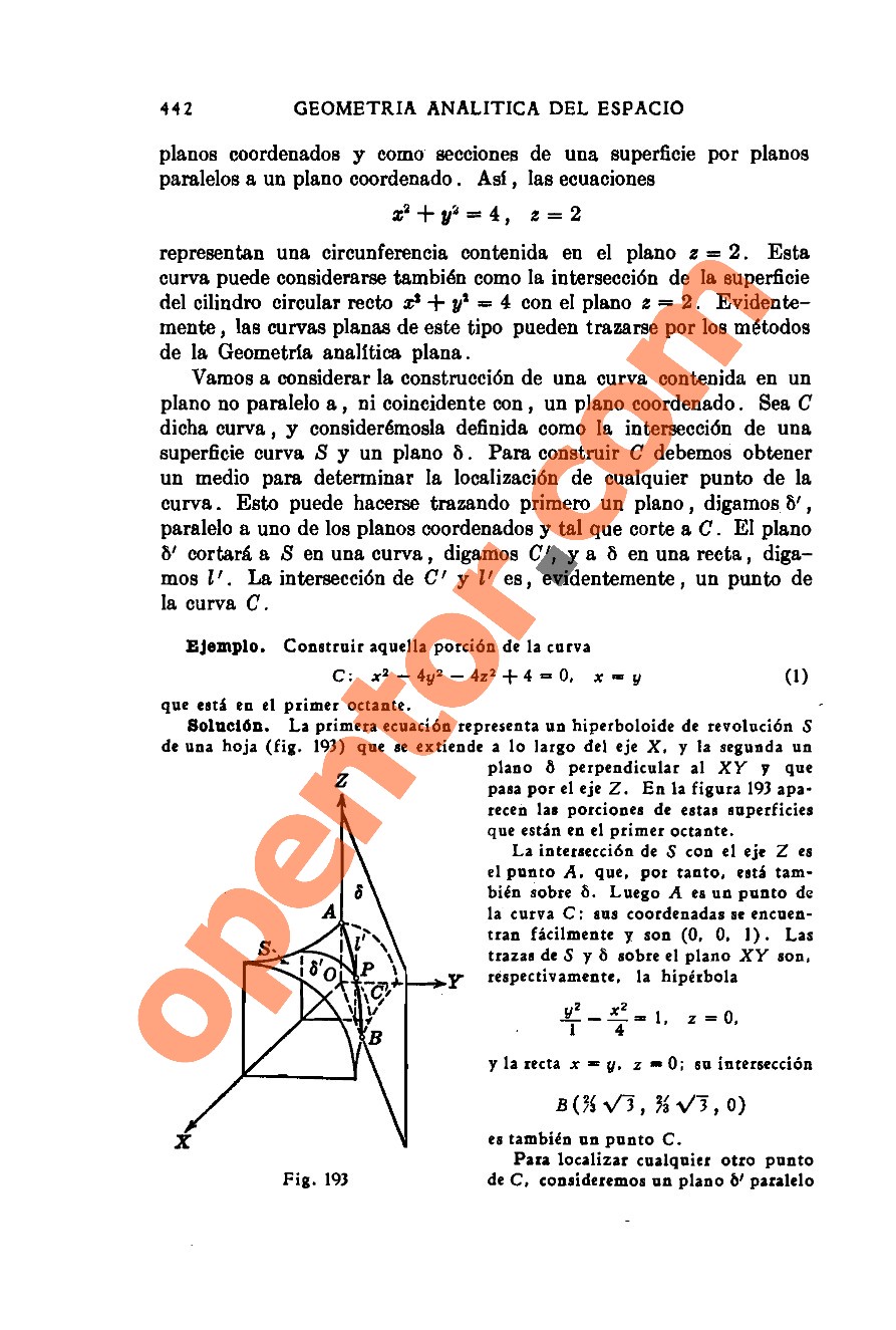 Geometría Analítica de Lehmann - Página 442