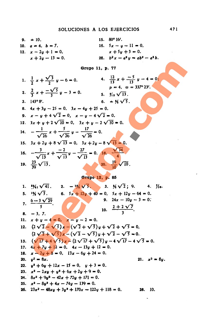 Geometría Analítica de Lehmann - Página 471