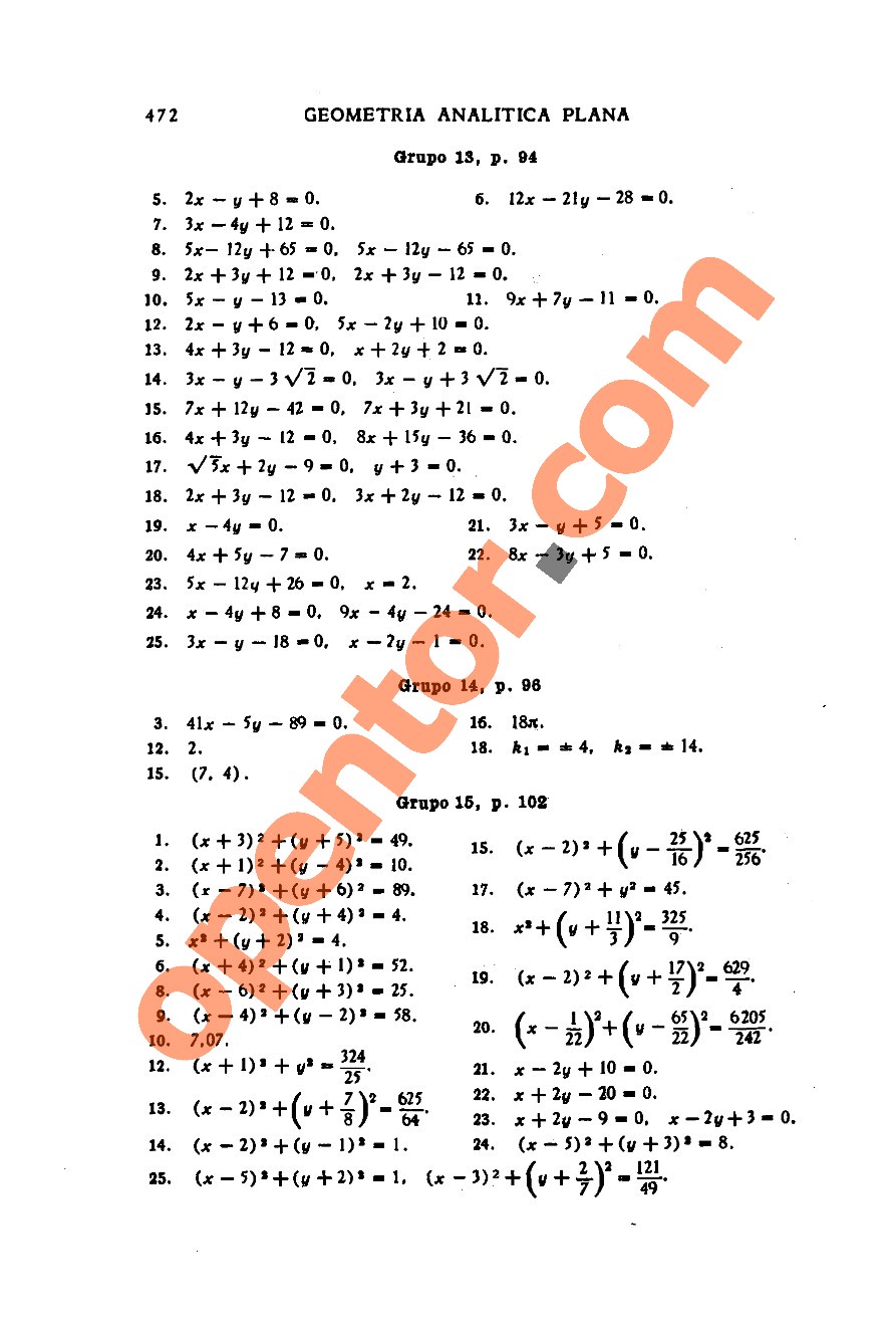 Geometría Analítica de Lehmann - Página 472