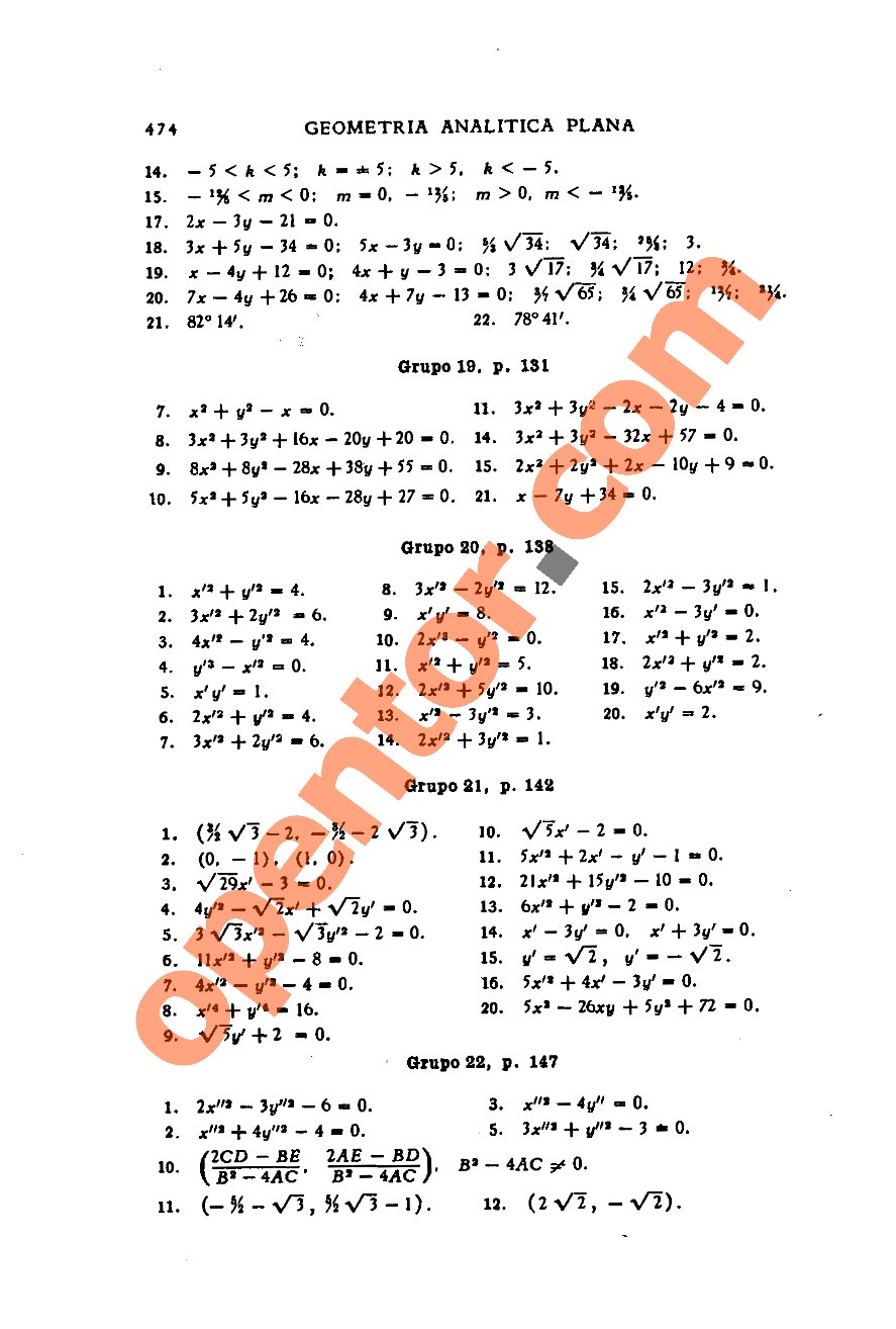 Geometría Analítica de Lehmann - Página 474