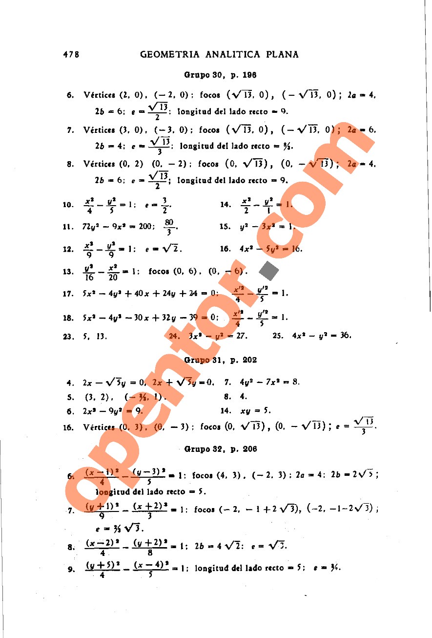 Geometría Analítica de Lehmann - Página 478