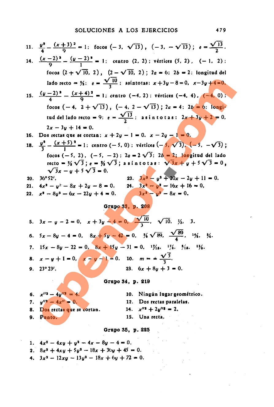 Geometría Analítica de Lehmann - Página 479