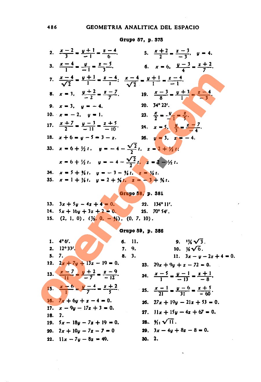 Geometría Analítica de Lehmann - Página 486