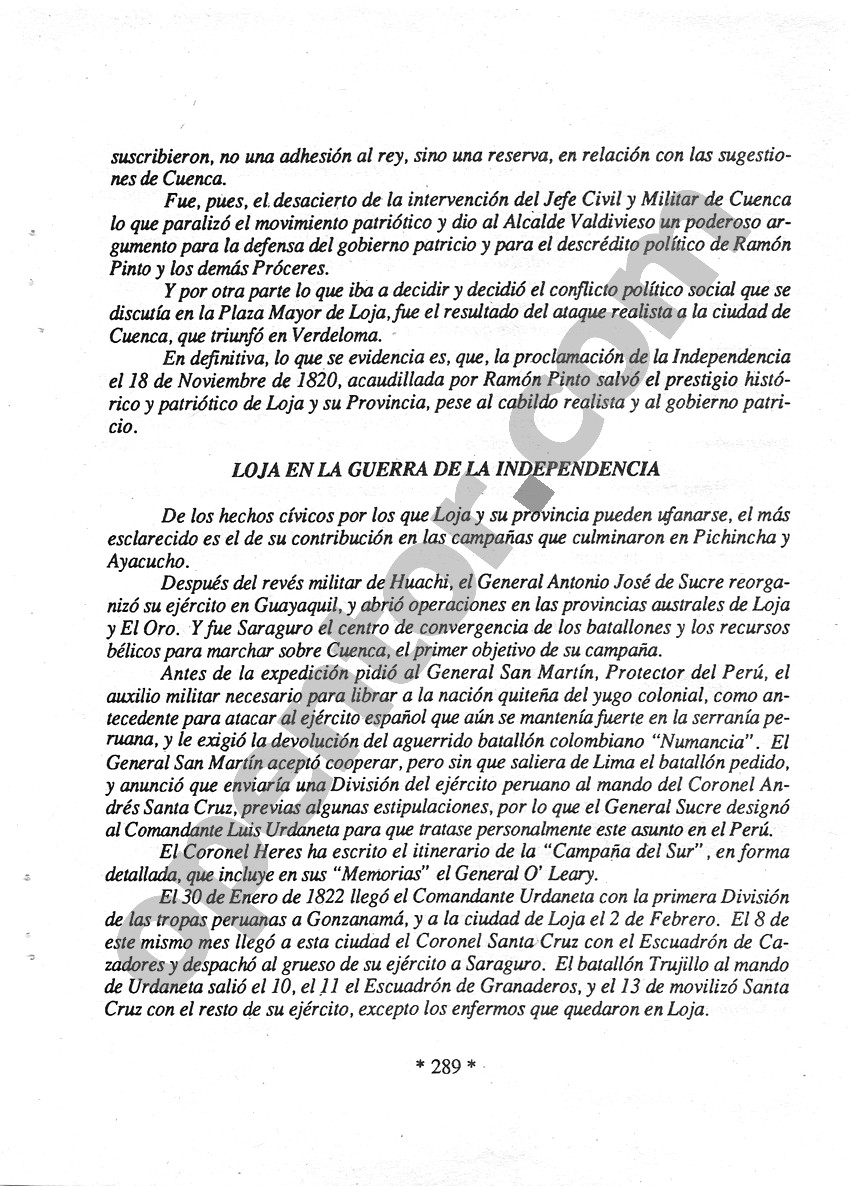 Historia de Loja y su provincia - Página 289