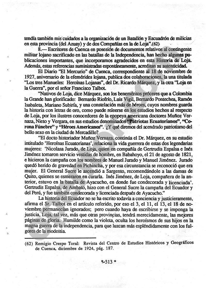 Historia de Loja y su provincia - Página 313