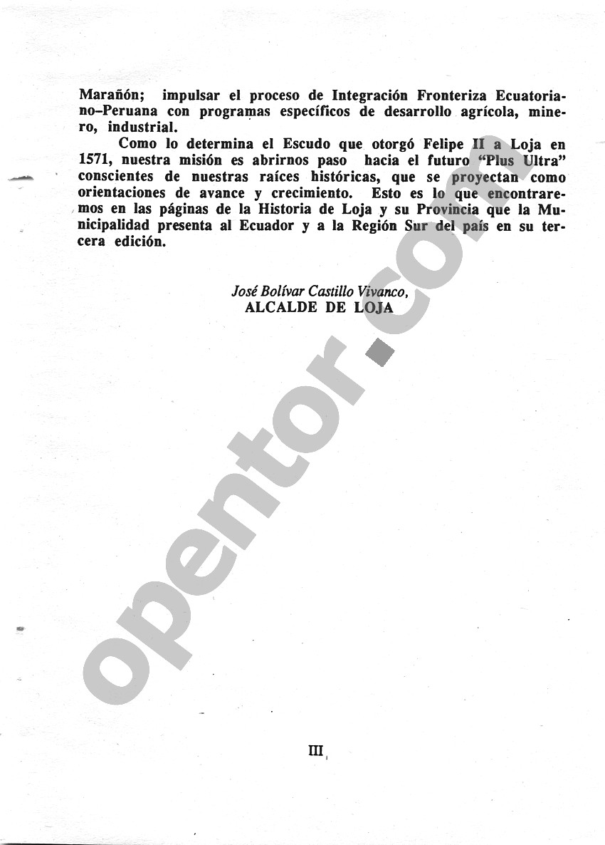 Historia de Loja y su provincia - Presentación